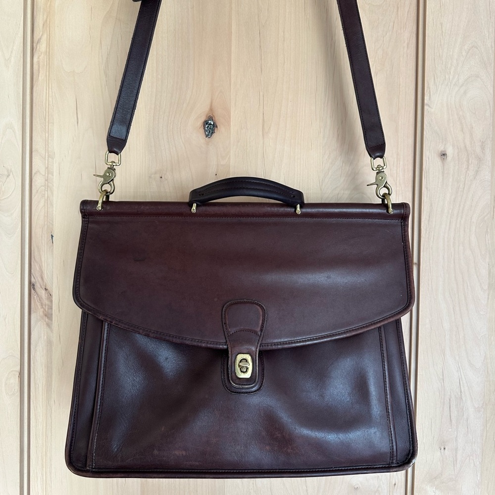 Coach Vintage Brown Beekman Leather Briefcase